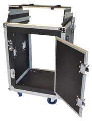 Cobra 12U + 10U Rack Case with Laptop Shelf & Side Table – Studio & Live